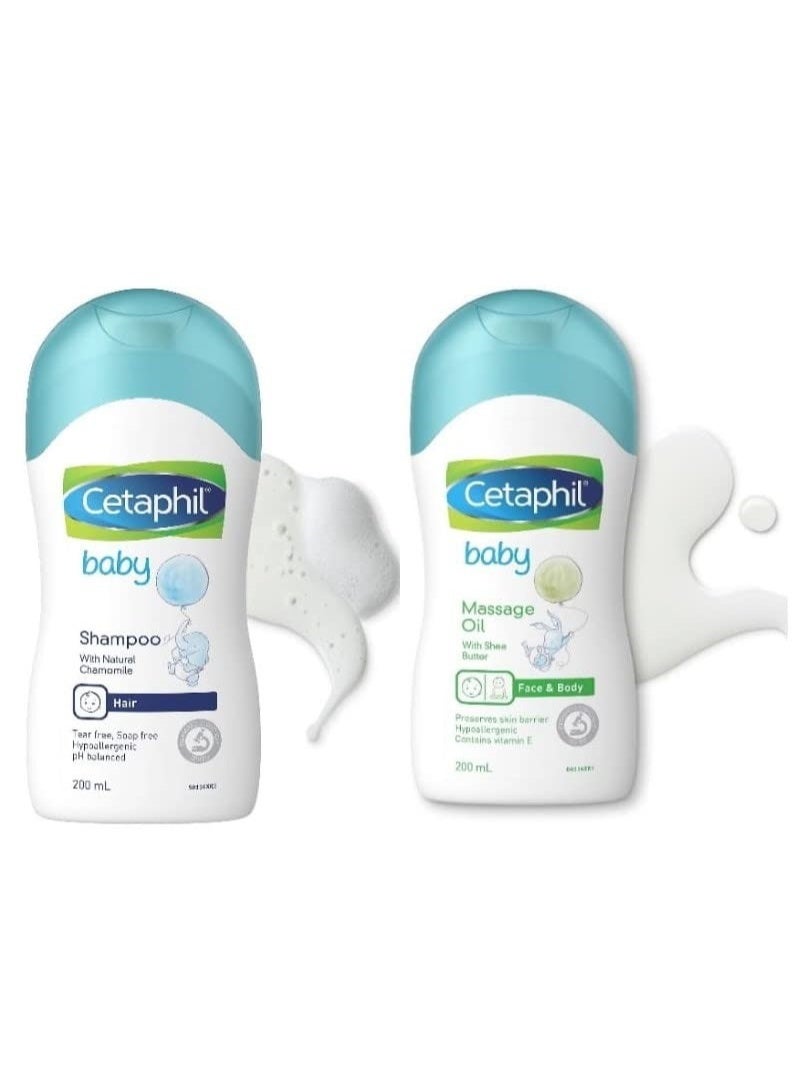 Cetaphil Baby Massage Oil 200ml & Baby Shampoo-200 Ml - Image 4
